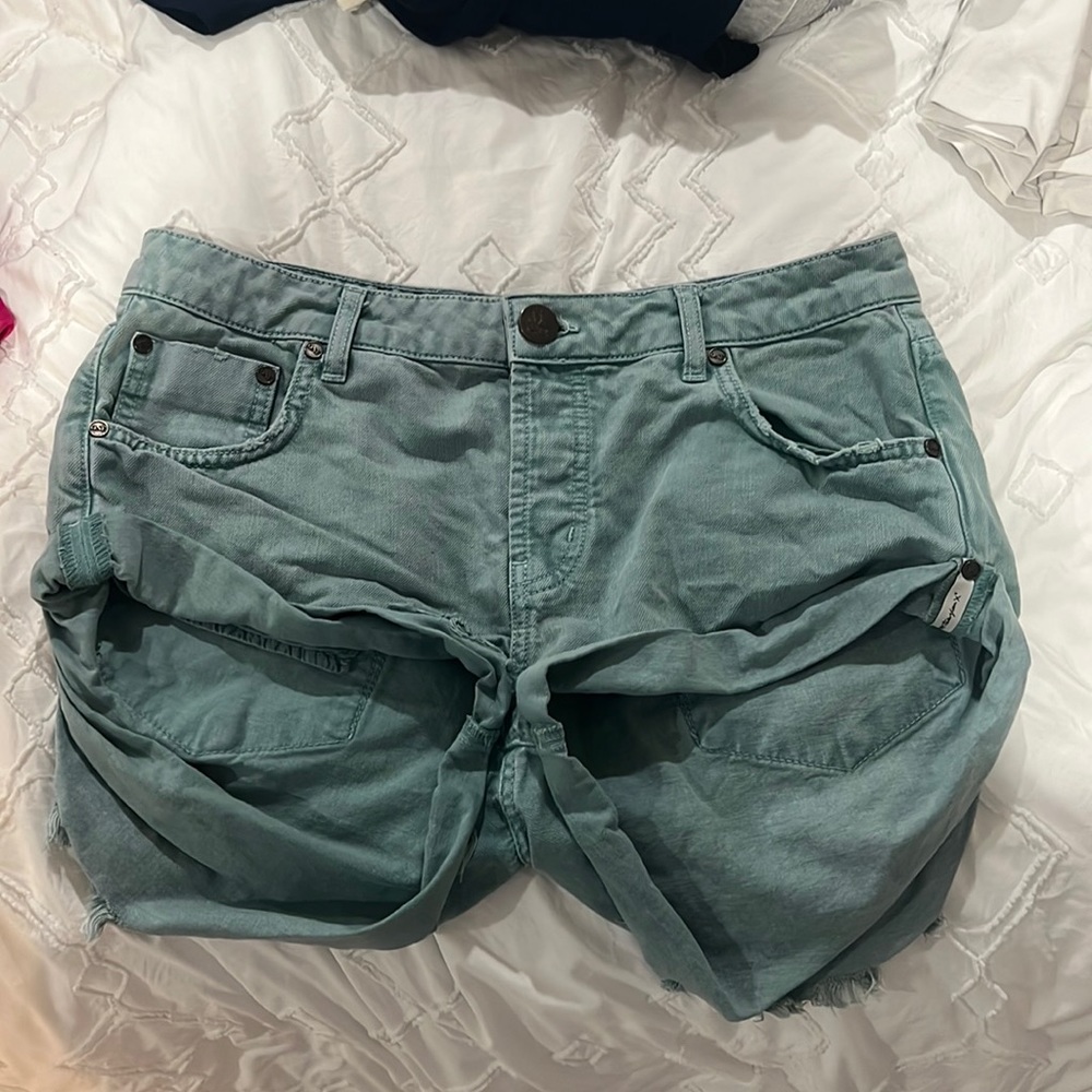 teal one teaspoon bandit shorts size 28